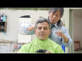 [Japanese 3-D ASMR] Izumi Sun Wolf Barber: Shampoo, Shave, Ear-cleaning, Massage
