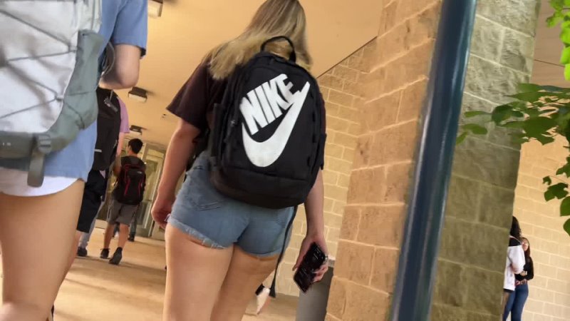Fat Ass in Booty Shorts Candid
