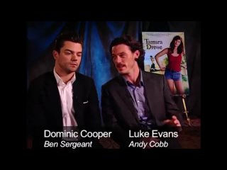 Luke Evans  Dominic Cooper _ Tamara Drewe Press Junket