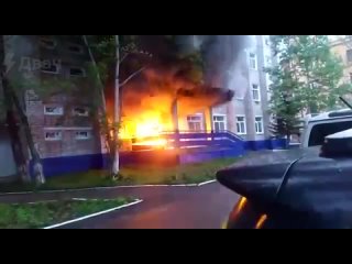 В Комсомольске-на-Амуре подожгли местное отделение Росгвардии