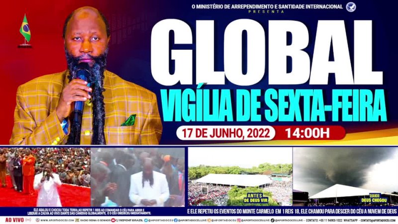 16, 06, 2022, CULTO NACIONAL DE CELEBRAÇÃ O MINIST. DE ARREPENDIMENTO E SANTIDADE