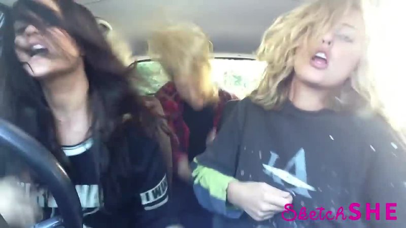 3 Model Girls Singing In A Car 2015 Mime Through Time By Sketch