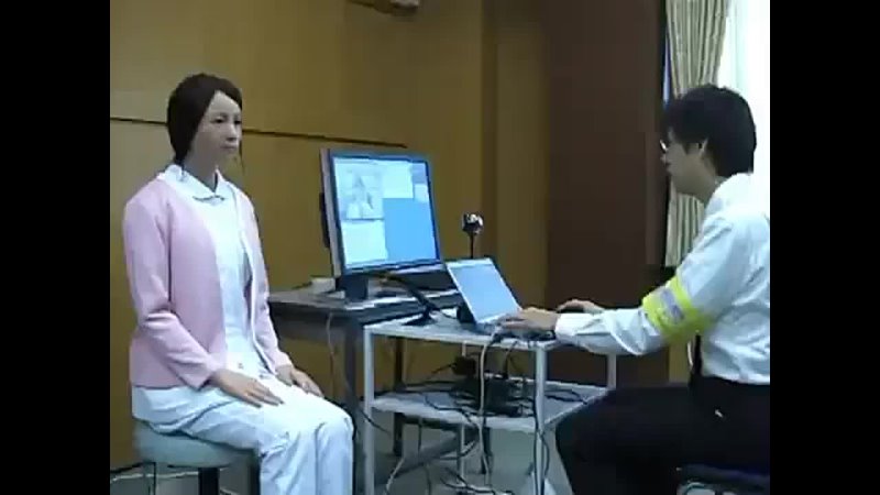 Japanese nurse robot ( Actroid F)