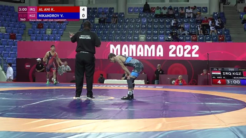 BRONZE FS 57 kg K. AL ANI ( IRQ) v. V. NIKANDROV (