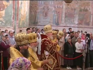 15 лет назад Патриарх Алексий II в день всех Вологодских святых провел богослужение в Софийском Соборе