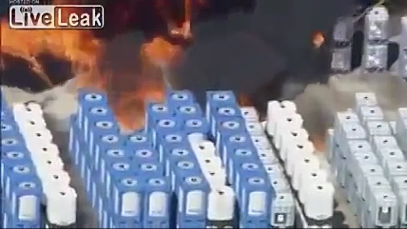 Raw Video Massive Chemical Fire Swallows Up Fire