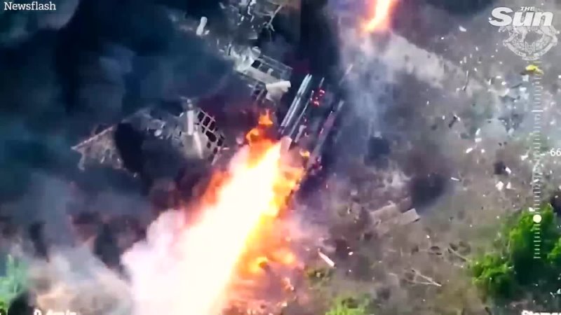 Ukrainian special forces blow Russian rocket launchers to