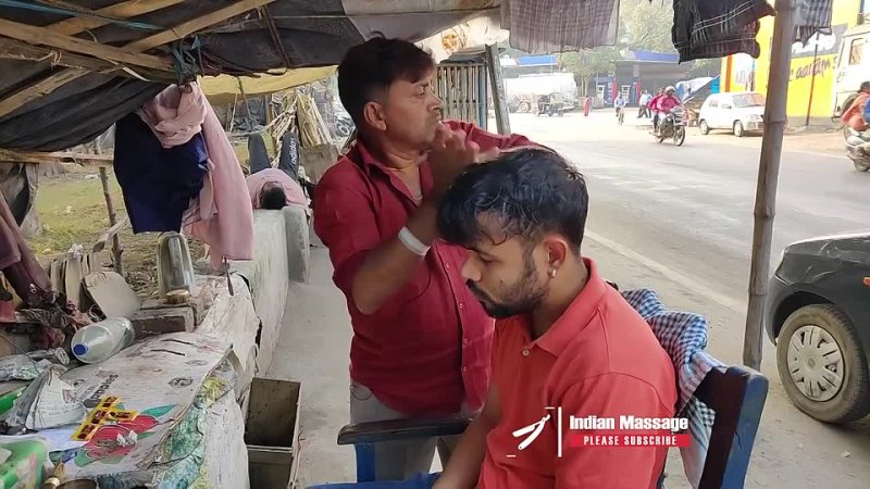 Street Barber Intense Head Massage, Indian