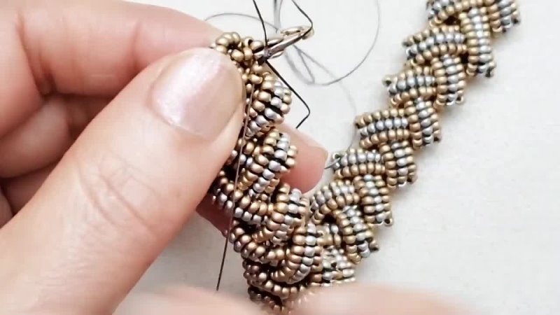 Braided Seed Beads Beaded Bracelet. Beading Tutorials