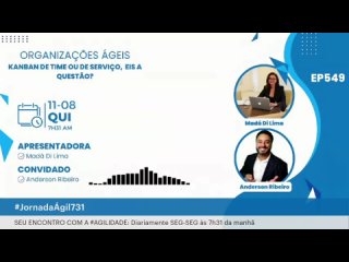 #JornadaAgil731 E549 #OrganizaçõesÁgeis #Kanban de time ou de serviço