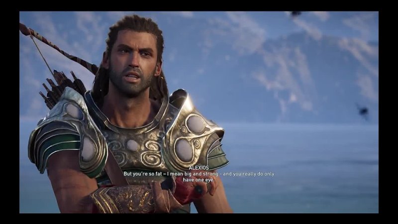 Alexios Inserts Obsidian Eye Into Goats Ass Cutscene Assassins Creed Odyssey Funny