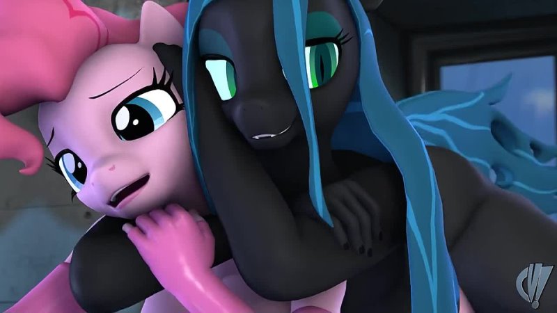 pinkie pie (mlp) queen chrysalis (mlp) futanari