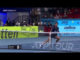 Best Shots & Rallies as Lorenzo Sonego STUNS Djokovic! _ Vienna 2020 Quarter-Fin