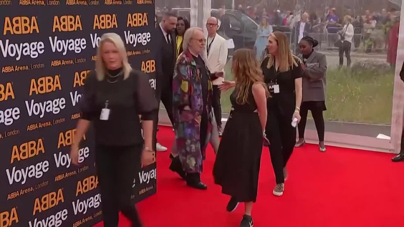 ABBA on the red carpet in London, 2022 May 26