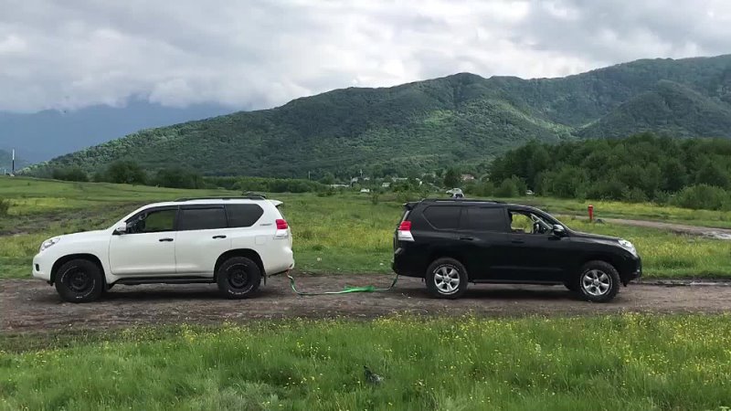 Перетягивание троса! Land Cruiser Prado