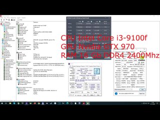 Intel Core i3-9100f + GTX 970 LowMax settings 720p1080p in 45 Games