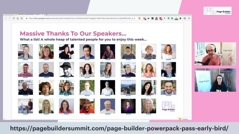 Kick off call for the Page Builder Summit 4.