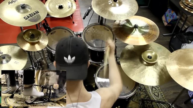 28 AUGUST BURNS RED WHITE WASHED DRUM COVER BY ALEXANDER