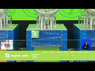 RedeTV - Resultado da Super Sete - Concurso nº 256 - 13/06/2022