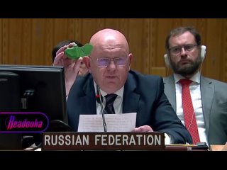 Небензя продемонстрировал мину «Лепесток» на заседании Совбеза ООН