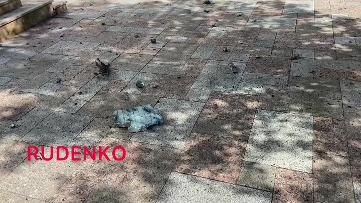 ❗Наши кадры с места обстрела центра Донецка бул Пушкина.