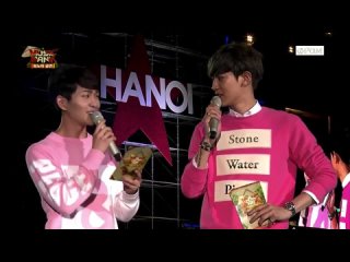 150408 MC Onew, Chanyeol #3 @ Music Bank in Hanoi