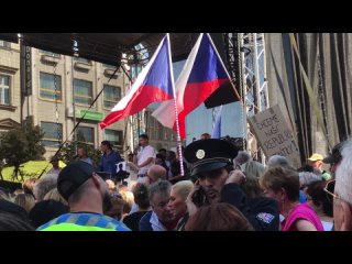 Demonstrace - Česká republika na prvním místě 3.9.2022 v Praze na Václavském náměstí - komplet záznam