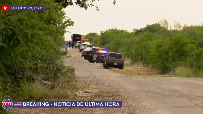 Texas La Policía de San Antonio encuentra un tráiler abandonado con al menos 40 inmigrantes indocumentados