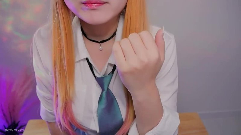 ASMR spit painting, Mouth Sounds, Hand Movements Marin Kitagawa Cosplay