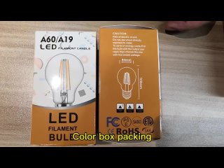 wendalights A60 LED filament bulb in 19 minutes or less