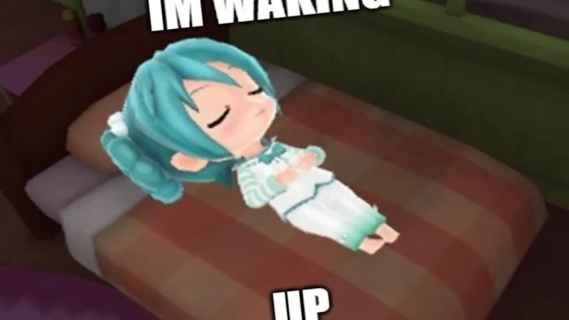 Miku is waking up