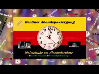 🔔🕕🔔  Berliner Abendspaziergang - Alexanderplatz - Laufen für Frieden  Souveränität - Zusammenfassung -