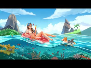 Anime Lofi Girl Music Ｒｅｌａｘ Ｙｏｕｒ Ｍｉｎｄ -- Stop overthinking - Calm down and relax Lofi Zone