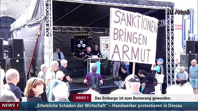 Protest der Handwerker in Dessau  Erhebliche Schäden für die Bevölkerung und Wirtschaft