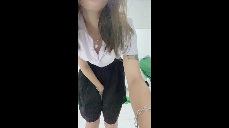 thai babe tease in school uniform