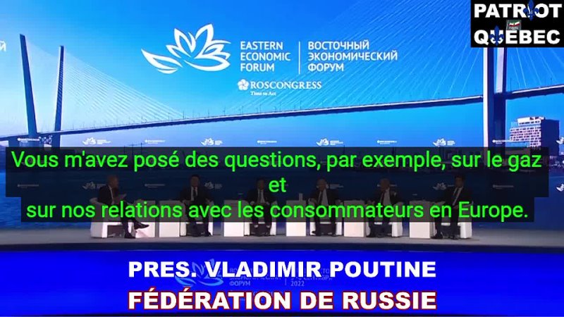 Poutine La Russie napprovisionnera pas l Europe en gaz et en pétrole. Que la queue du loup