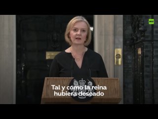 Liz Truss, primera ministra britnica, termina su mensaje a la nacin con un Dios salve al rey