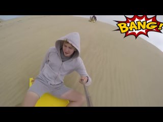 Серфинг на песчаной горе / Приколы Фейлы Пранки