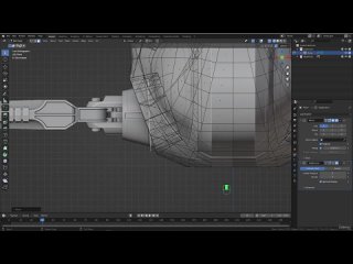 9. 011_Modeling section_completing the wings holes and adding subdivision surface