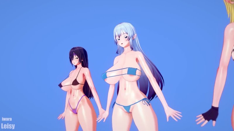 Kuro and Anne Exercise micro bikini Oral, Anal, Futa, trans, Big tits,