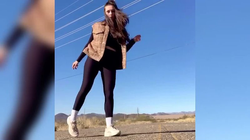 SHUFFLE DANCING IN BLACK SPANDEX