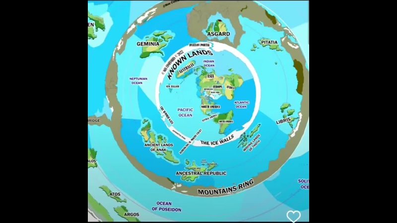 INFINITE EARTH and MEGAPLANET: the 178 Lands under the MAGNA DOME. The planets are on Earth, not in the sky ..