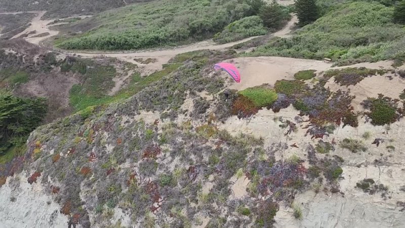 August Paragliding at Mussel Rock