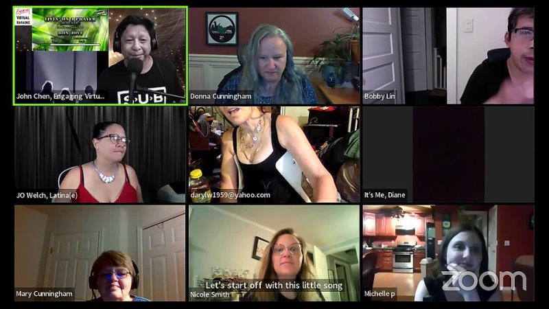 Engaging Virtual Karaoke - Happy Birthday Donna who Sings the 80's