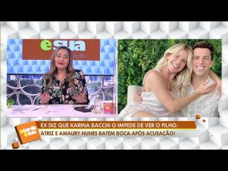 RedeTV - A Tarde é Sua: Polêmica entre Karina Bacchi e Amaury Nunes; Faa Morena (12/08/22) | Completo