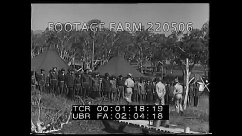 Japanese POWs Exercising, Eating In Prisoner of War Camp, 1940   220506-01   Footage Farm Ltd [5PYwphIy8WI]