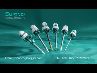 Sterile Surgical 10mm Disposable Blunt Trocar Laparoscopic Abdominal Trocar Manufacturers | Surgsci