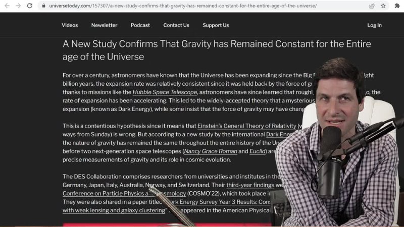New Study: Gravity has Remained Constant the Entire age of Universe..