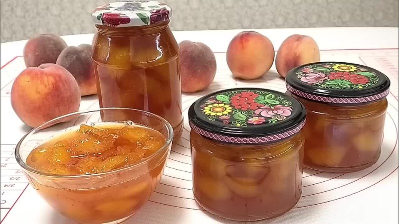 Янтарное ВАРЕНЬЕ И ДЖЕМ ИЗ ПЕРСИКОВ или абрикосов Amber jam from peaches or apri