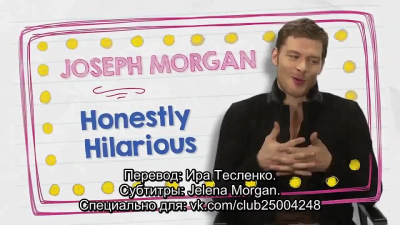 Joseph Morgan Is Torn Over His First Celebrity Crush Rus